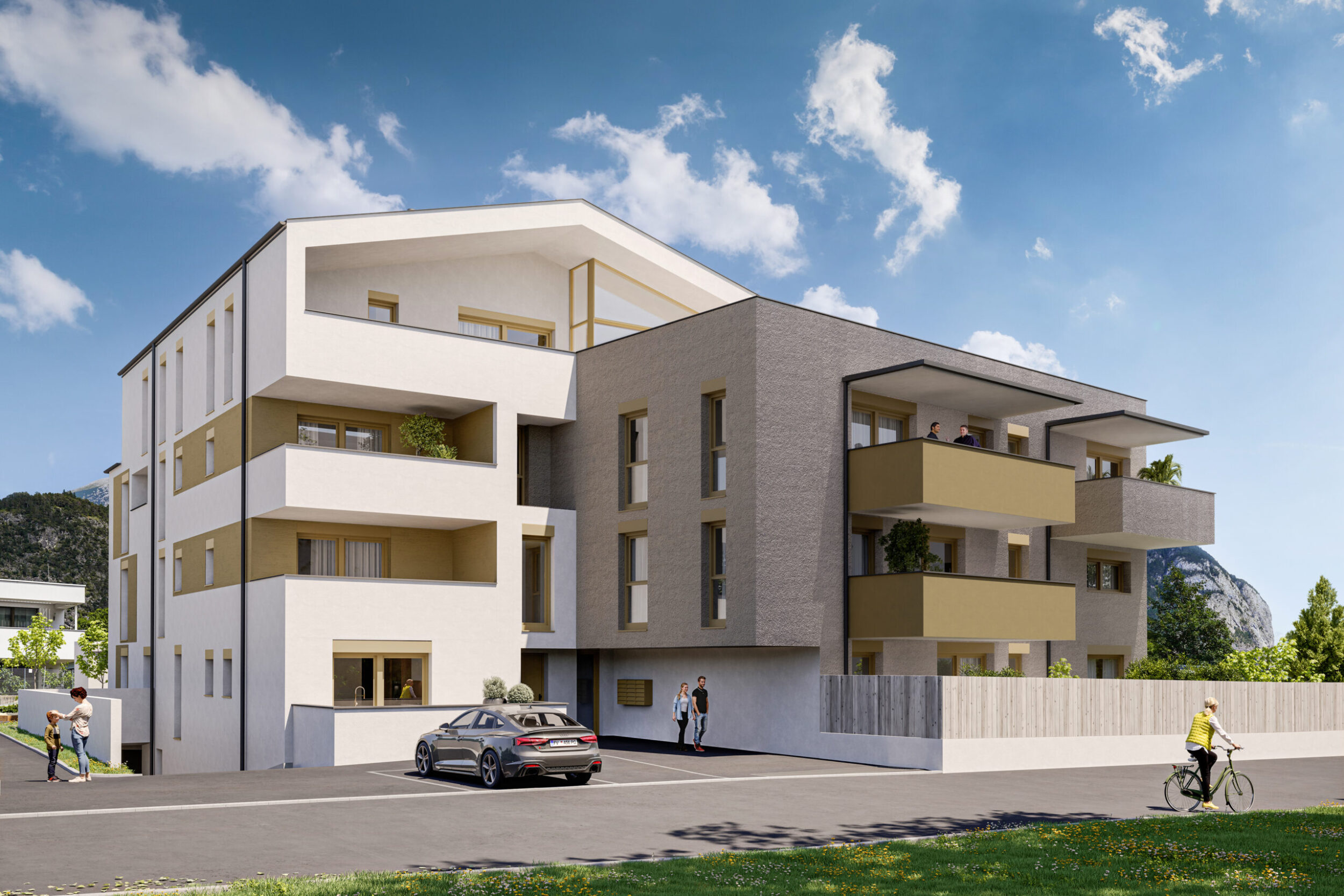 Zirl Kirchfeldstraße Visualisierung